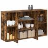 Sideboard Smoked Oak 120 X 30 X 75 Cm Wood Based Material