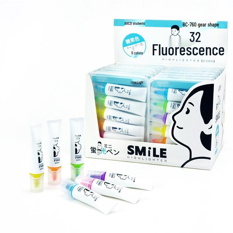 6-Color Mini Pill Highlighter & Marker Set