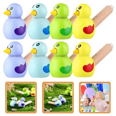 2 peças apitos de pássaros apitos portáteis pequenos trens para crianças brinquedo adorável de madeira brinquedos de pássaros engraçados