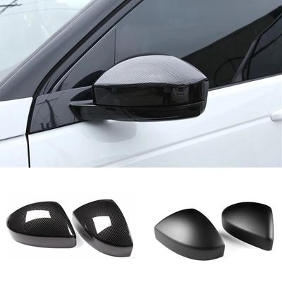 Carbon Fiber Style Car RearView Mirror Cover For Land Rover Discovery Sport Range Rover Velar Evoque For Jaguar F-Pace E-PACE