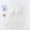 Modal Padded High Neck Long Sleeve Slimming T-Shirt with Built-in Bra for Women - Autumn/Spring.