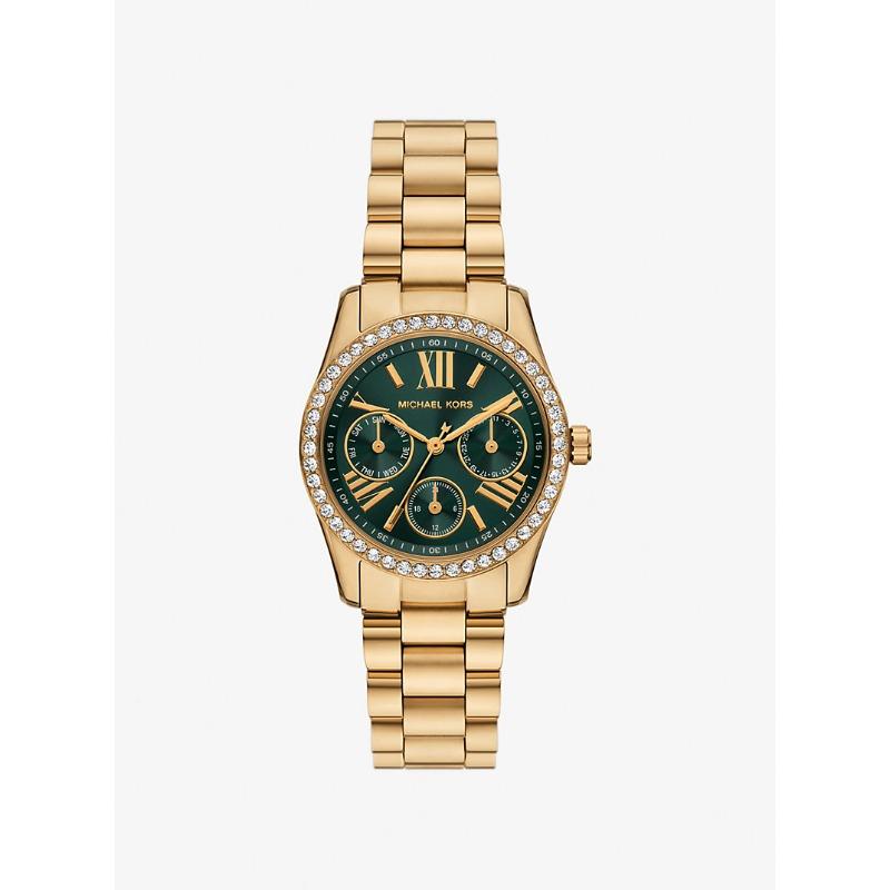 Мини-часы Michael Kors Lexington Pavé с золотистым покрытием MK4924 золотой