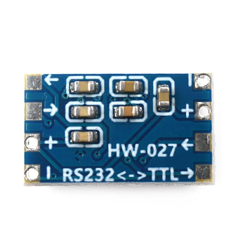 10PCS Mini MAX3232 RS232 To TTL Serial Port Leavel Converter Brush Module Connector MAX232 Flashing Board For Arduino