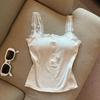 Women's Summer Lace Camisole Tank with Built-in Bra Pads
