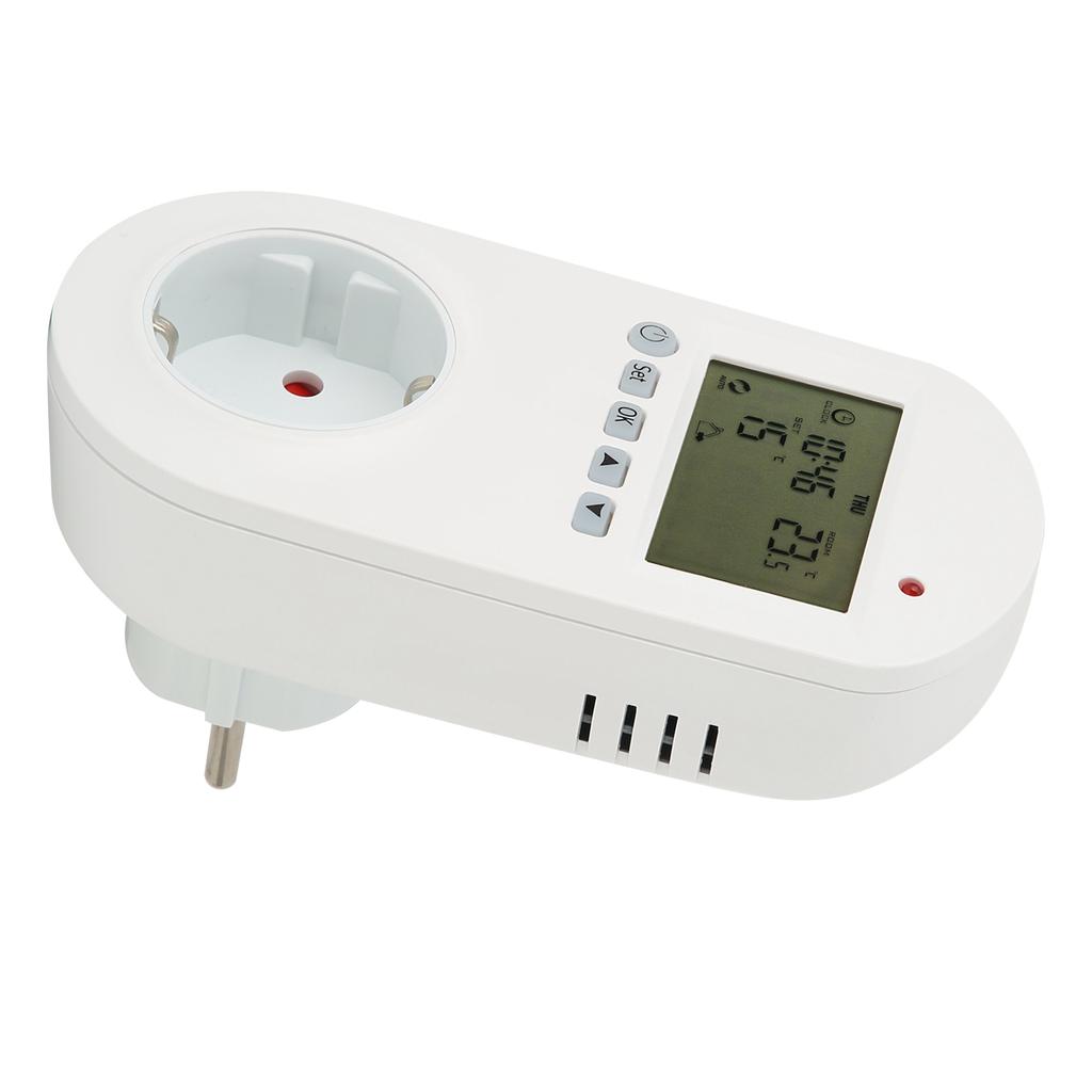 16A Plug?in Thermostat Programmable Electric Heating Temperature Controller