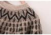 Europe Retro Fashion Women's Spring Printed Pullover Sweater