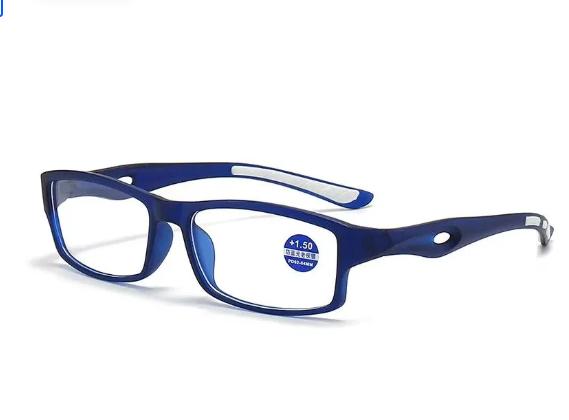 Синие очки для чтения с заушниками +3.50 для мужчин и женщин One Size blue