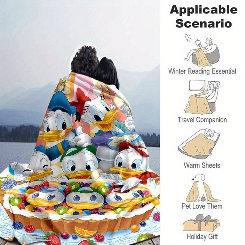 1 pezzo, Paperino (1) Morbida Coperta in Flanella Regalo Perfetto per Camera da Letto, Soggiorno, Viaggio, Campeggio, Auto