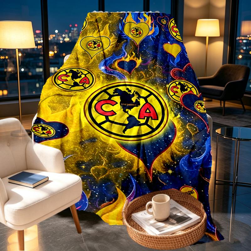 Club America Print Blanket - Soft & Comfortable, for Bedroom, Travel, Sofa, Home Decoration - Birthday Christmas Gift for Friend