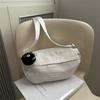 Large Capacity Fashionable Casual Bag Spring New Fashionable One Shoulder Crossbody Bag Korean Style Versatile Dumpling Bag Women's Bag