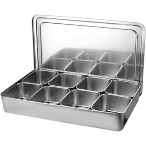 

lisBaby Stainless Steel Condiment Container, Inner Tray, Deep Pad, for Storage, Dividing Ingredients, for Commercial Kitchens, Food Stalls, and Izakay