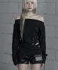 ETRE AU SOMMET Cut-Out Open Long Sleeve (Black)