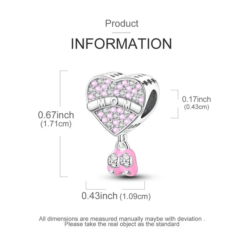 Original Charms Copper Mother'S Love Is Infinite Charms Beads Fits 3Mm Original Bracelet For Necklace Women Diy Jewelry Gift