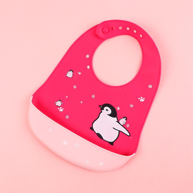 Waterproof Silicone Cartoon Bibs for Babies and Toddlers: Leak-Proof, Food-Grade Meal and Drool Protection