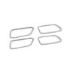 Silver Inner Door Handle Cover Trim 4pc For Toyota Corolla Cross - Steel