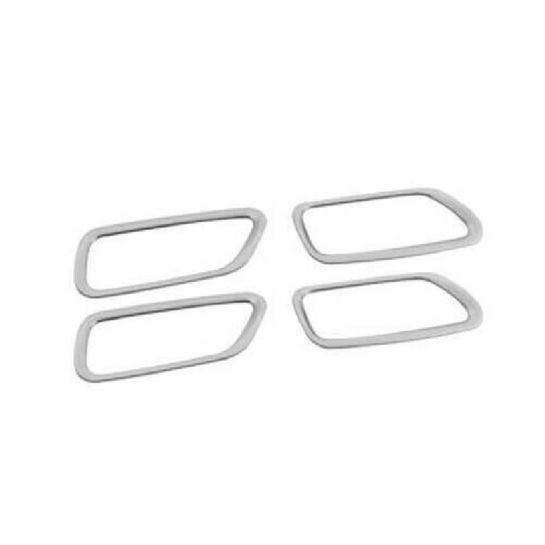 Silver Inner Door Handle Cover Trim 4pc For Toyota Corolla Cross - Steel