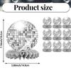 WTEMPO Party Table Central Decorations Silvery Honeycomb Ball Ornaments Three-dimensional Disco Ball Design Party Decorations