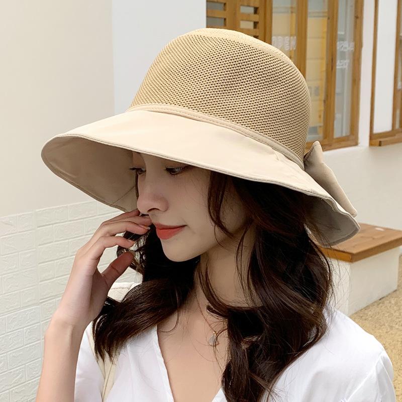 Denim Washed Vintage Fisherman Hat Womens Spring Sunshade With Brim Wide