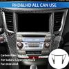 For Subaru Legacy Outback 2010-2014 Carbon Fiber Stickers Central Control Gear Shift Knob Box Panel Car Interior Accessories