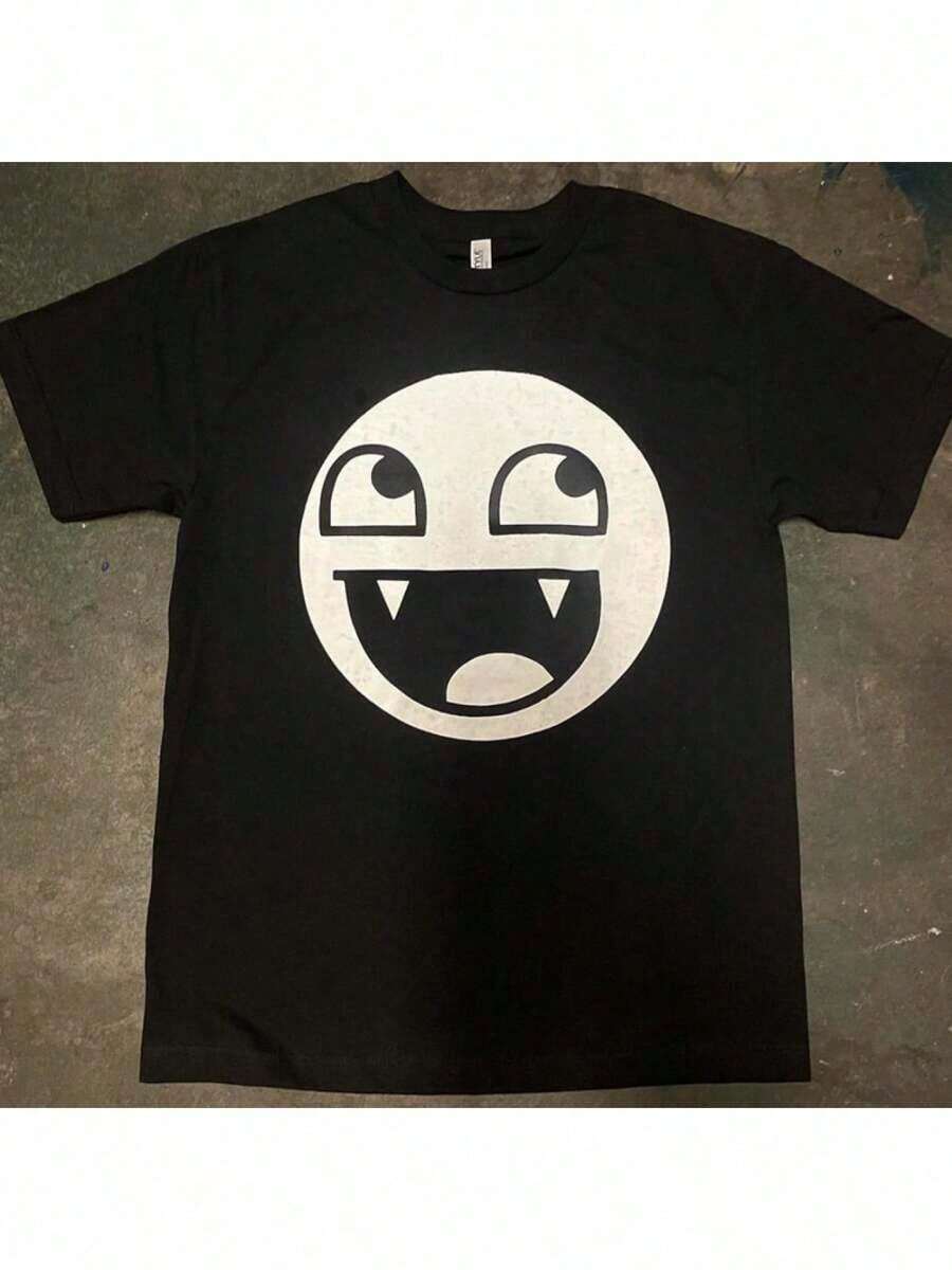 Letter Print Unisex T-Shirt S