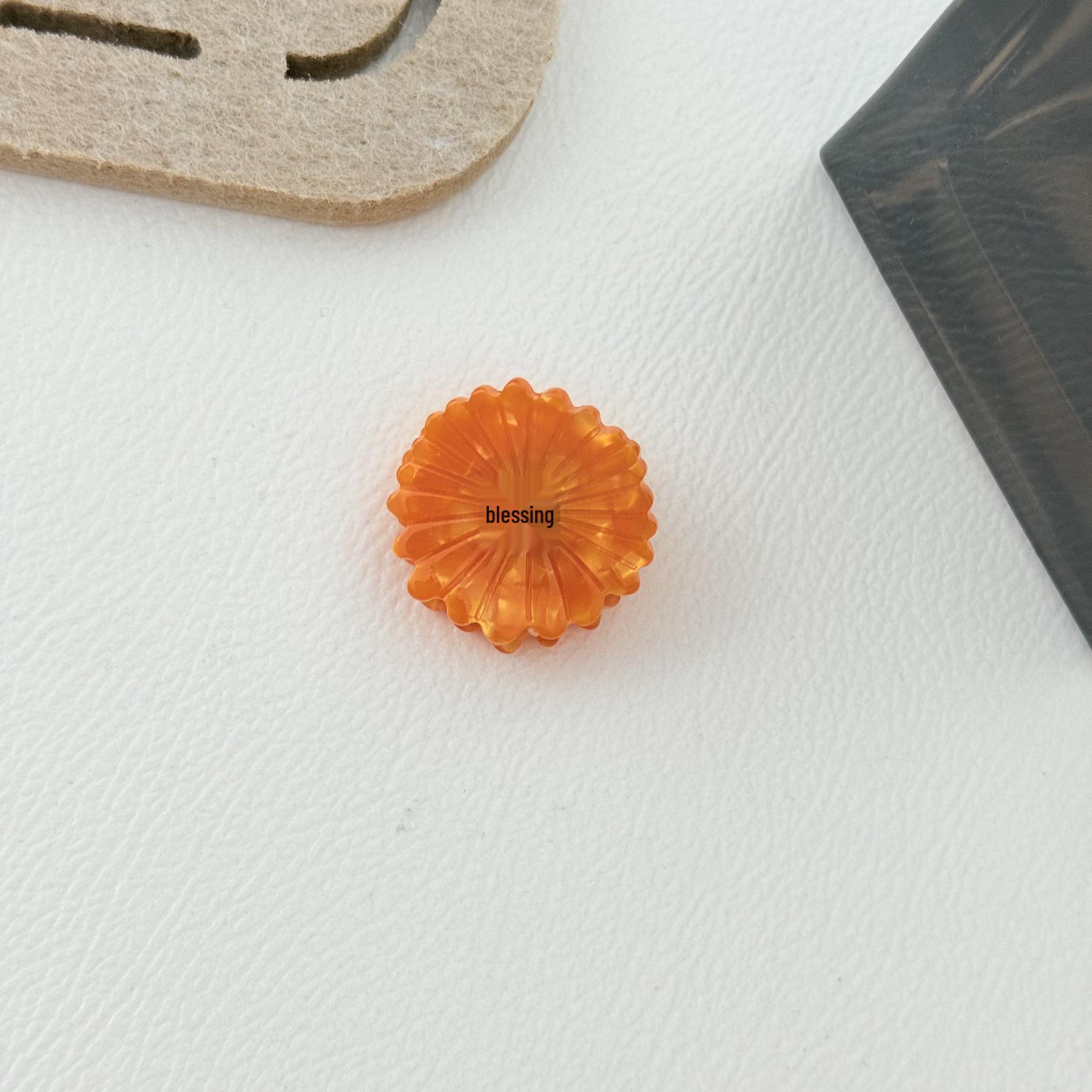 Очаровательные мини-заколки подсолнух - 2,9 см Милые цветочные боковые заколки оранжевый