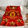Coperta Portatile/Morbida Coperta Biancheria da Letto con Stemma del Manchester United Adatta per Viaggi Campeggio Soggiorni Uffici Divani Regali per Tifosi