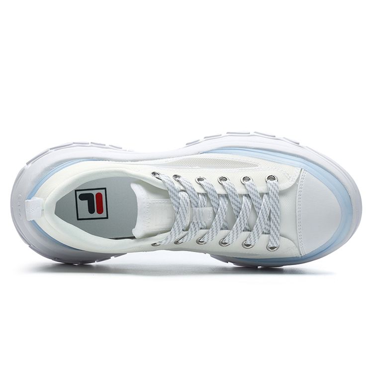FILA Women's Lava Canvas Platform Sneakers 'White/Blue' F12W221315FWT