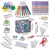 Ergonomic Crochet Hooks for Hands 59Pcs/Set Tools Kit, Yarn Accessories Set Portable Projects Travel with Storage Bag, Complete Tool Kit Beginners,