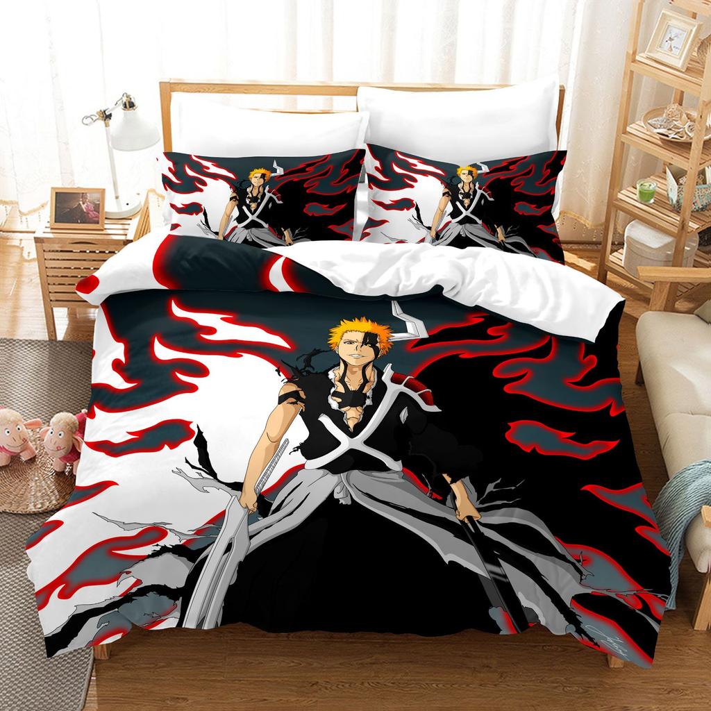 3D Digital Printing Three-Piece Quilt Cover Animation