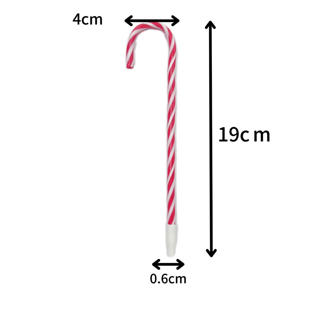 10/20pcs candy cane ballpoint pens,holiday snowman and umbrella design,plastic twist cap,medium point,perfect for holiday gifts