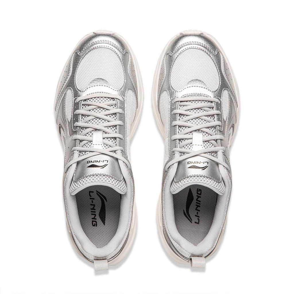 Li Ning Casual Shoes Men's Low Top Silver AGCW481-2