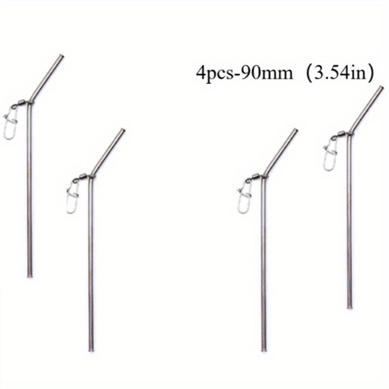 

4 шт. Аксессуары для ловли карпа, противозапутывающая леска, методная кормушка, оснастка, приманка, клетка, соединитель, крючок, вертлюжки для карповых снастей 90mm-4pcs серый