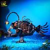 MOC Technicial Machinery Lantern Fish Model Building Block Marine Series Brick Construction Toy For Children Home Decor