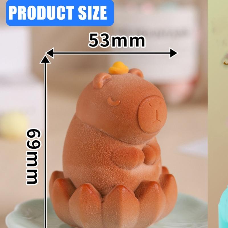 Functional Capybaras Flower Baking Mould Dishwasher Safe Multipurpose Dessert Maker Artistic Dessert Mould