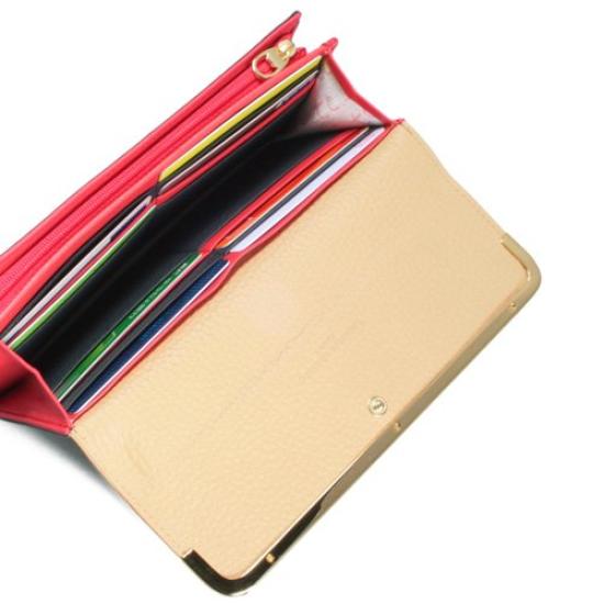 Tsumori Chisato Women's Long Flap Wallet, Shrink Combination, Yellow