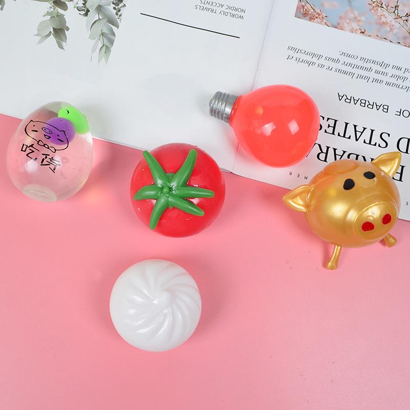 Vent Water Balloon Pig Head Decompression Tricky Fruit Decompression Ball Air Toy Creative Gift Funny Decompression