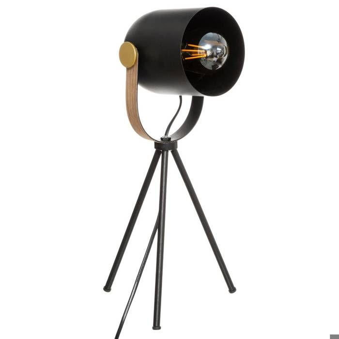 Lampe Trépied "Bil" Noir H45cm - Atmosphera Createur D'interieur