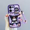 KEYSION Shockproof Case for OPPO Reno13 Pro 5G with Lanyard Soft Silicone Cute 3D Cartoon Doll Phone Cover for OPPO Reno 13 5G