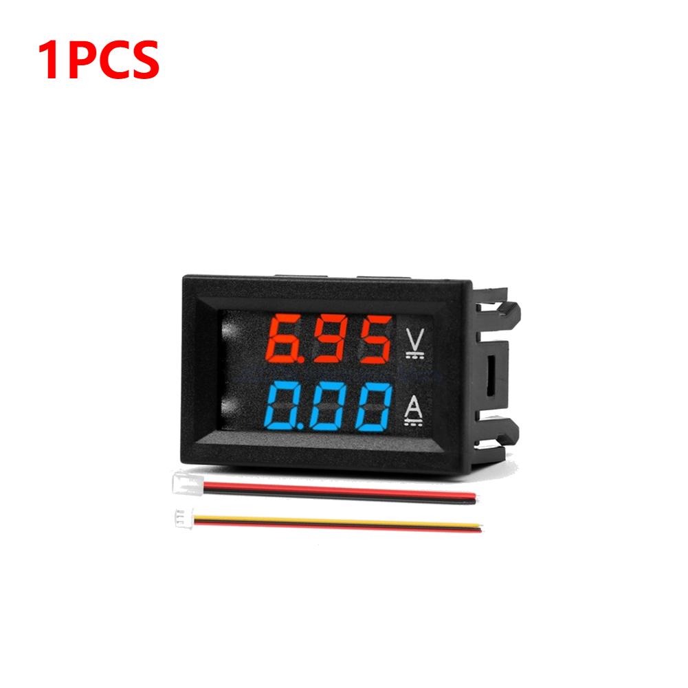 DC 100V 10/50/100A Voltmeter Ammeter Blue + Red LED Amp Dual Digital Volt Meter Gauge Car Motocycle Voltage Current Meter