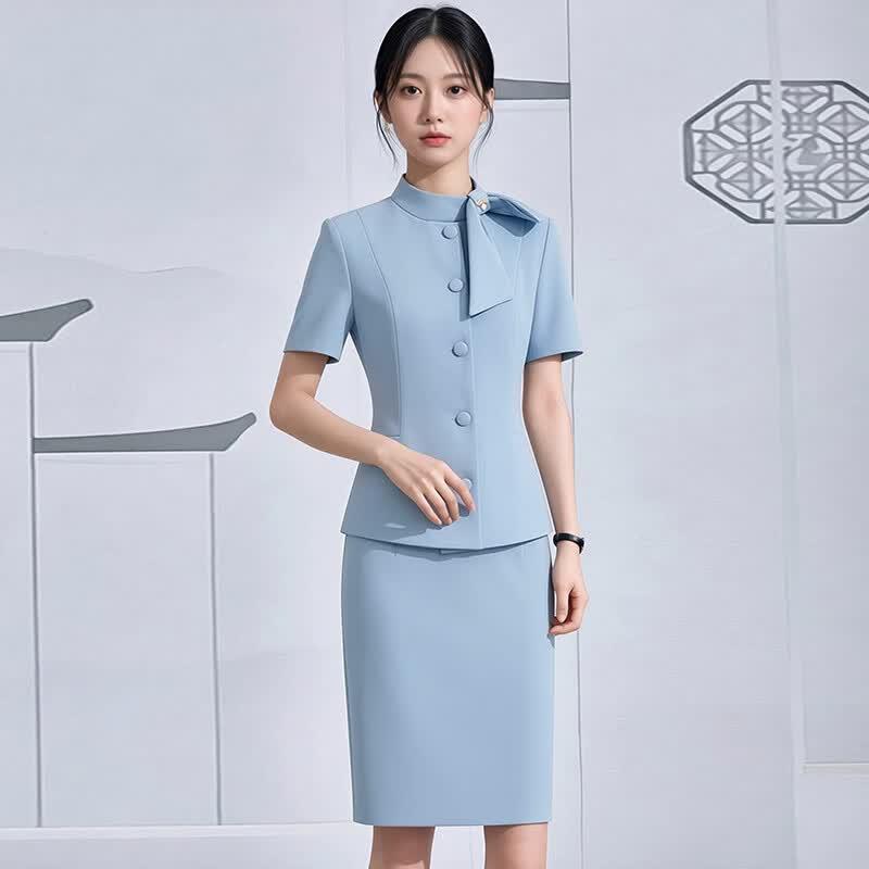 Women s Professional Bowknot Suit Set M