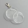 Making a 44mm round transparent pin badge storage case key ring