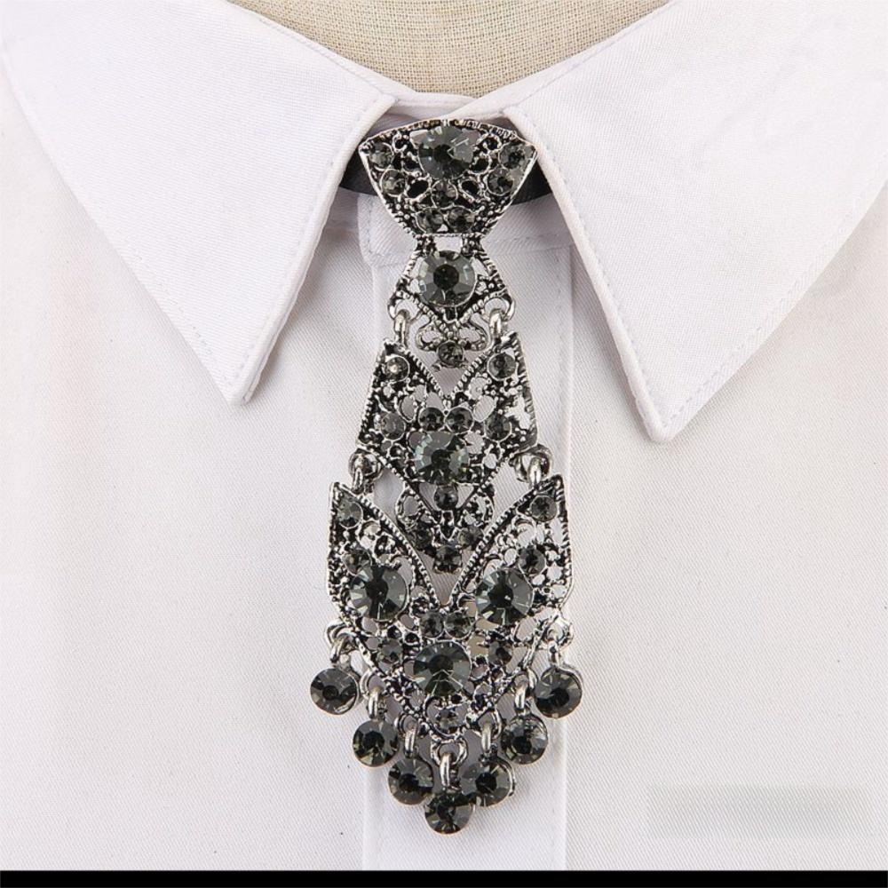 

Регулируемые хрустальные галстуки-бабочки короткой длины, металлический короткий галстук, специальный блестящий костюмный галстук, вечеринка с вином 005
