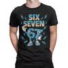 Italian Brainrot Fun T Shirt Harajuku Summer T Shirt Men's and Women's Cotton Printed T Shirt Meme 67 Six Seven