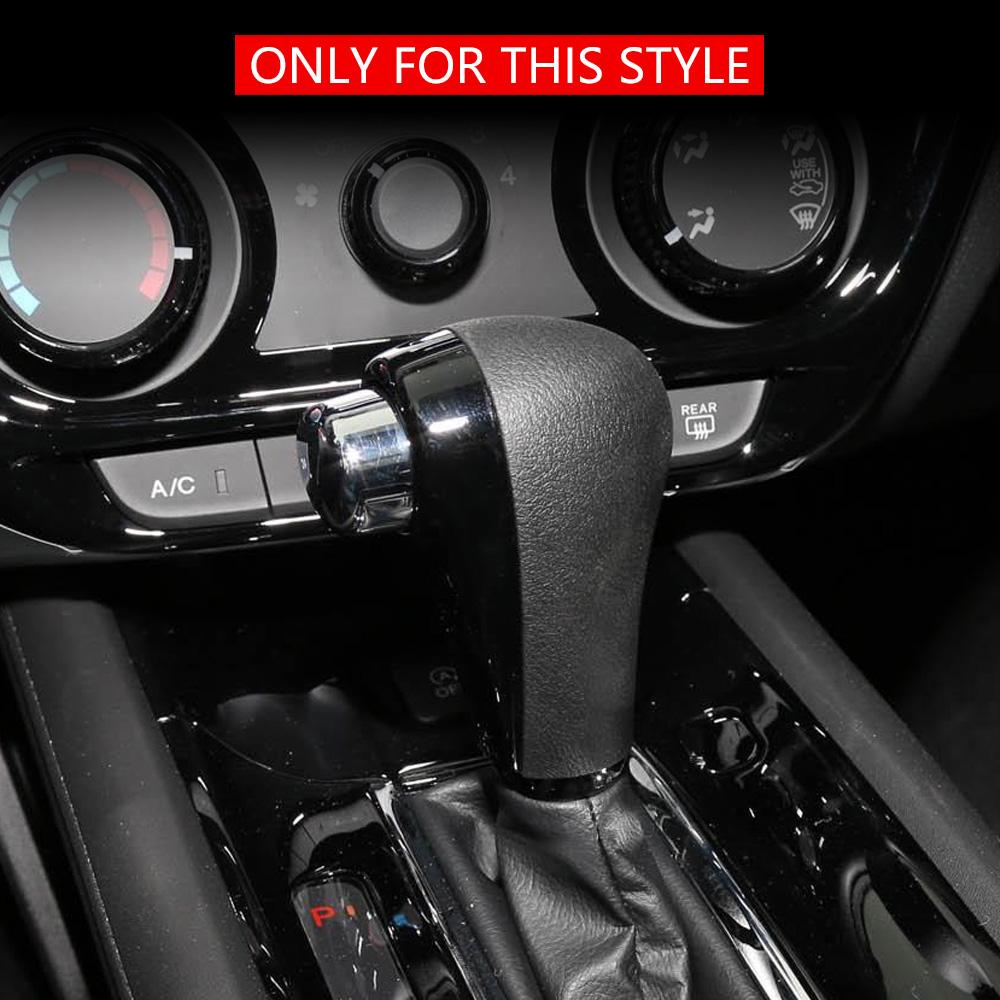 Leather Car Shift Knob Protection Cover for Honda Vezel HRV HR-V 2014 - 2019 2020 2021 AT Gear Shift Collars