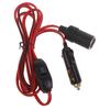 Cigarette Lighter Extension Cord with Switches Male Plug to Female Socket Heavy Duty Extension Cable with LED Lights