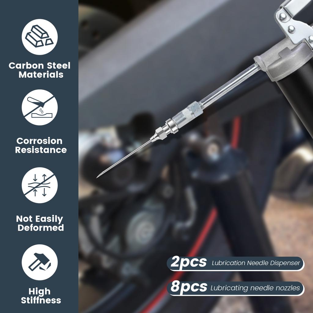 Grease Injector Needle Bearing Grease Needle Nozzle Grease Gun Needle Tip Needle Grease Fitting Grease Tool for Car Tractor Ship