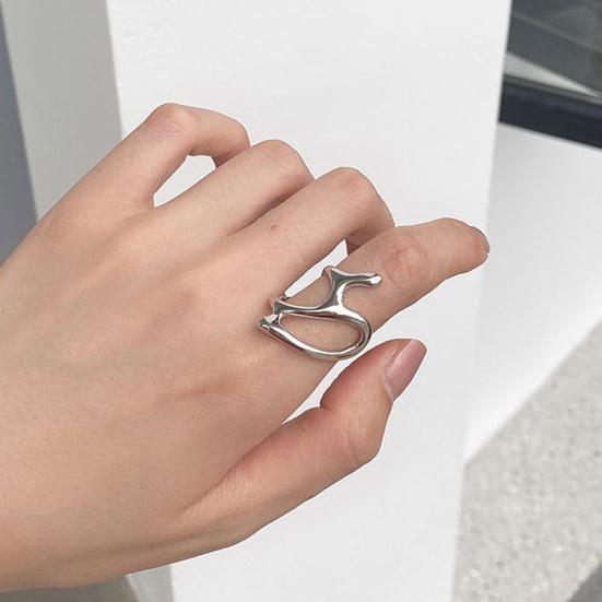 Inel Femei Deschidere Neregulat Geometric Ajustabil New Trend Hollow Branches Finger Inel