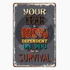 Funny Words Vintage Metal Plate for Home Decor, Believe In Your Selfie, Retro Tin Signs, Pub, Bar, Cafe, Wall Art Poster,30x20cm