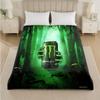 Coperta in Flanella Stampata Monster Energy Morbida Calda Coperta Plaid in Peluche Per Letto Divano Divano Uso Domestico Interno
