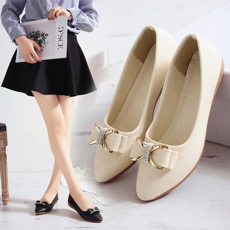 

Универсальная женская обувь Four Seasons, женская обувь на плоской подошве, весна-лето, с острым носком и неглубоким ртом